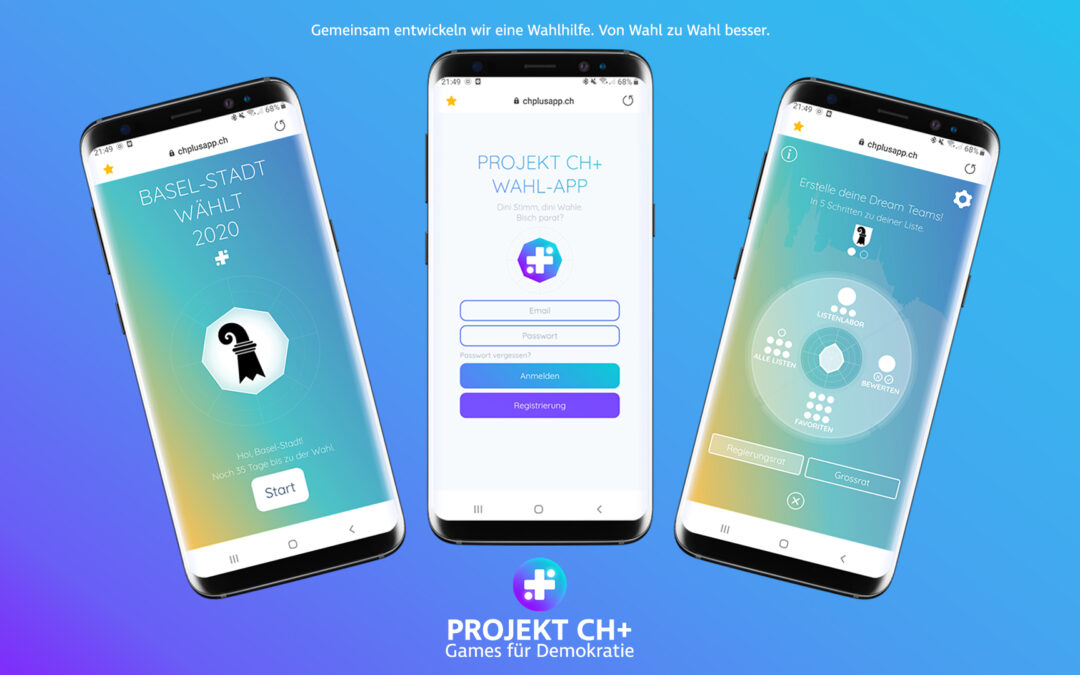 Projekt CH+ Games für Demokratie Games for Democracy Wahl-App Wahlen Basel-Stadt